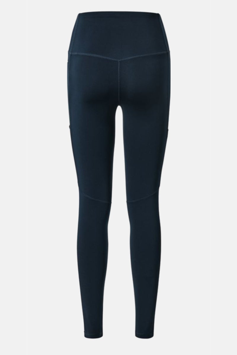 Women Full Length Solid Tights, Navy