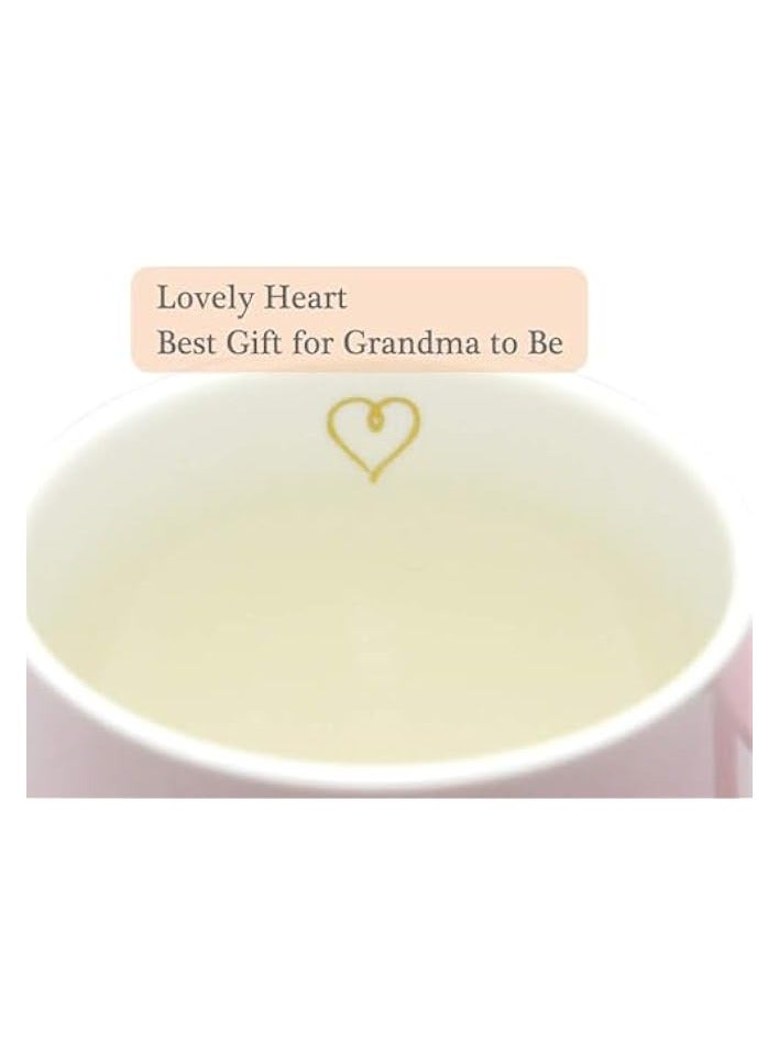 Coffee Mug Gift for Grandma Mothers Day - I'm a Grandma What's Your Superpower Ceramic Tea Cup - Birthday Presents for Mothers and Grandma Pink 350ml 12oz