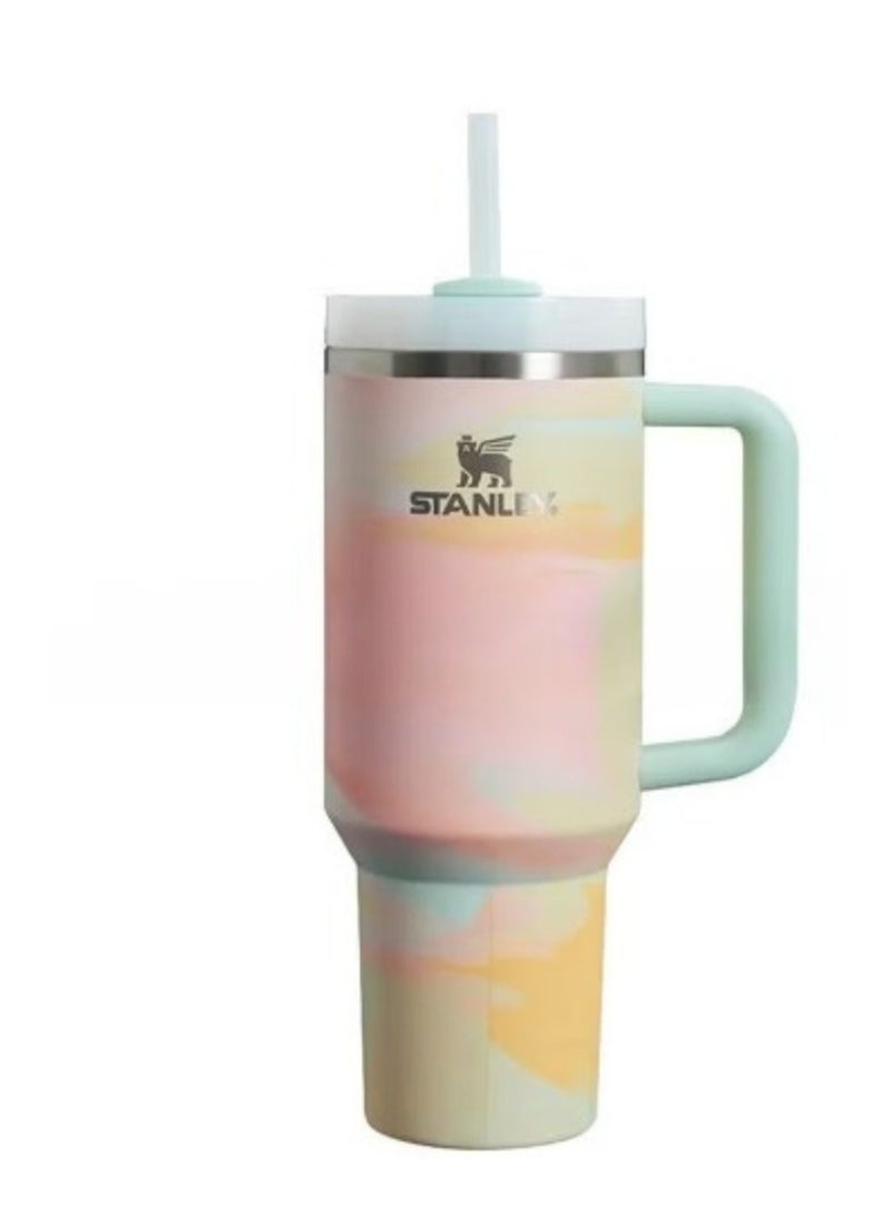 Stanley Quencher H2.0 FlowState Stainless Steel Vacuum Insulated Tumbler with Lid and Straw for Water, Iced Tea or Coffee, Smoothie and More, 40 oz
