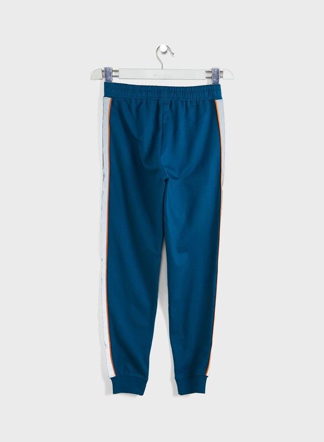 Youth Knitted Sweatpants Blue