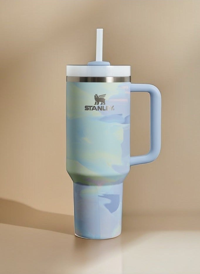 Stanley Quencher H2.0 FlowState Stainless Steel Vacuum Insulated Tumbler with Lid and Straw for Water, Iced Tea or Coffee, Smoothie and More, 40 oz