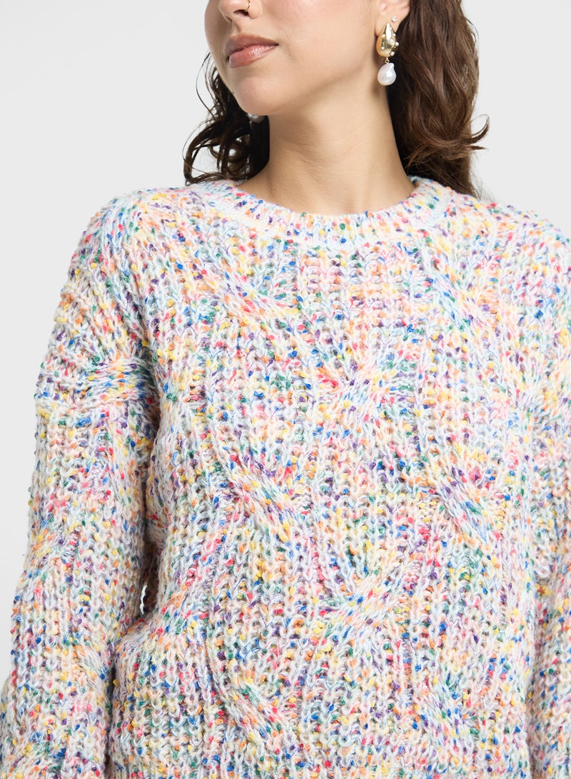 Marled Knit Sweater