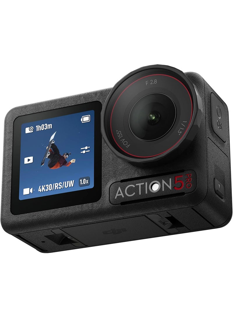 Osmo Action 5 Pro Standard Combo - Elevate Action Camera Image Quality, Bursting With 40MP of Action,upgraded to 4K/120fps,Dual OLED High-Brightness Touchscreens,47GB Built-in Storage