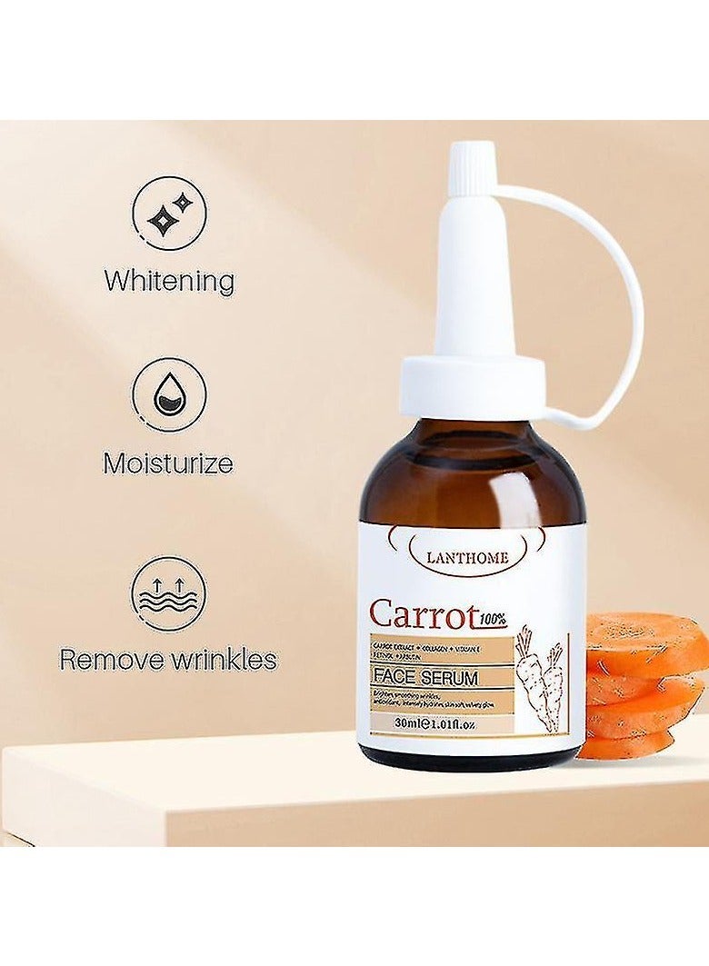 Pack of 2 Natural Carrot Essence Dark Spot Corrector Cream, Facial Moisturizing Essence, Face Whitening Serum for Women and Girls