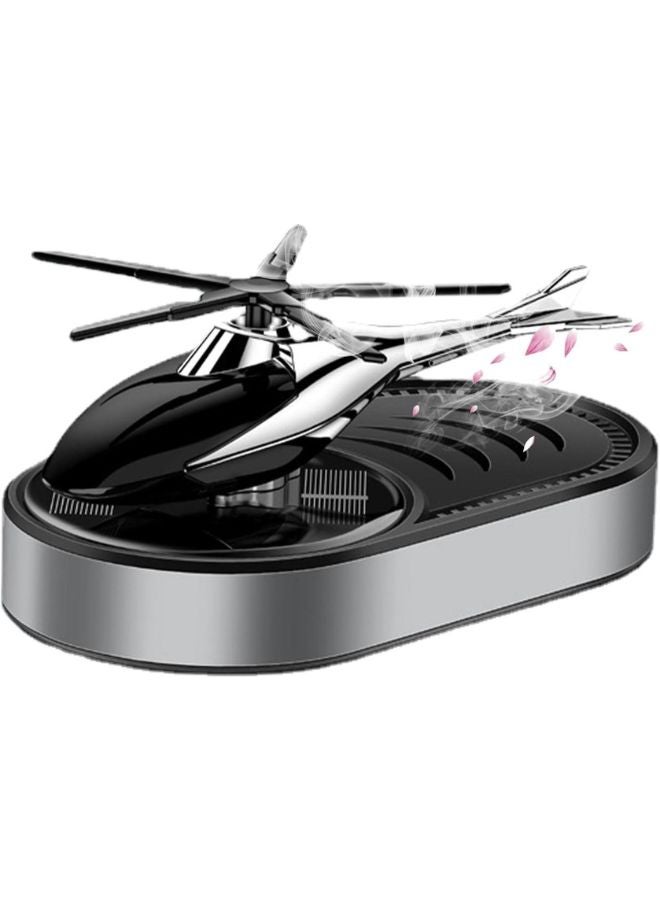 Car Air freshener, Stylish Auto Helicopter Solar Car air Fragrance Rotating fan Perfume, Dashboard Accessories