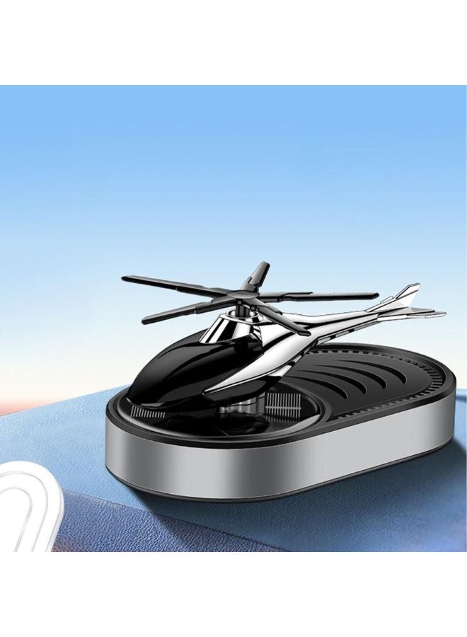 Car Air freshener, Stylish Auto Helicopter Solar Car air Fragrance Rotating fan Perfume, Dashboard Accessories