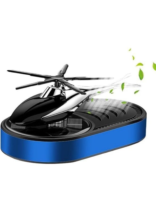 Car Air freshener, Stylish Auto Helicopter Solar Car air Fragrance Rotating fan Perfume, Dashboard Accessories