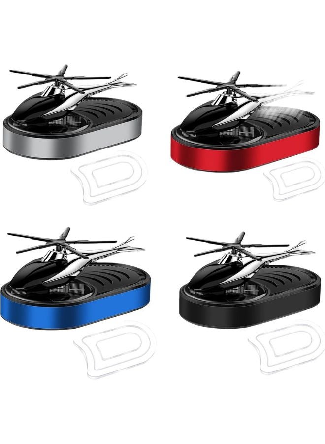 Car Air freshener, Stylish Auto Helicopter Solar Car air Fragrance Rotating fan Perfume, Dashboard Accessories