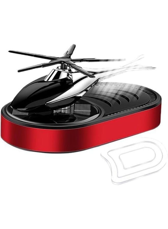 Car Air freshener, Stylish Auto Helicopter Solar Car air Fragrance Rotating fan Perfume, Dashboard Accessories