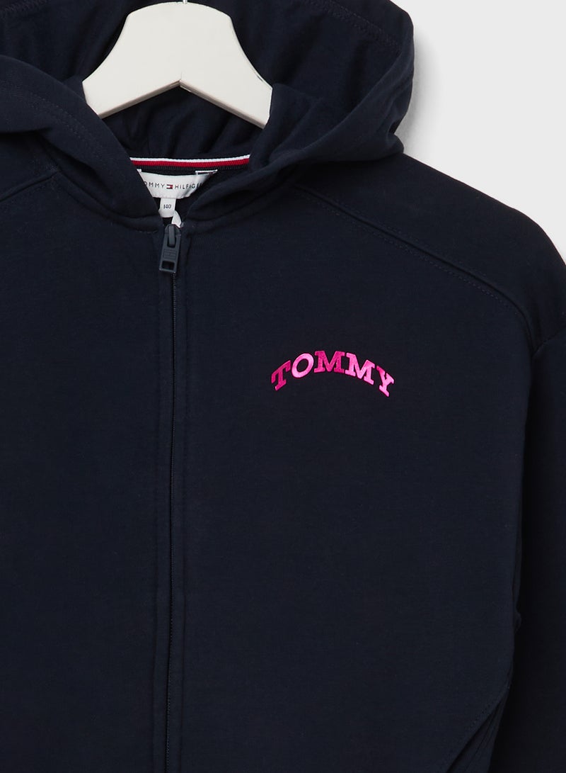 TOMMY DOT FOIL ZIP THRU