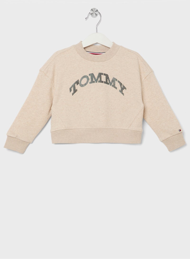 TOMMY DOT FOIL CN SWEATSHIRT