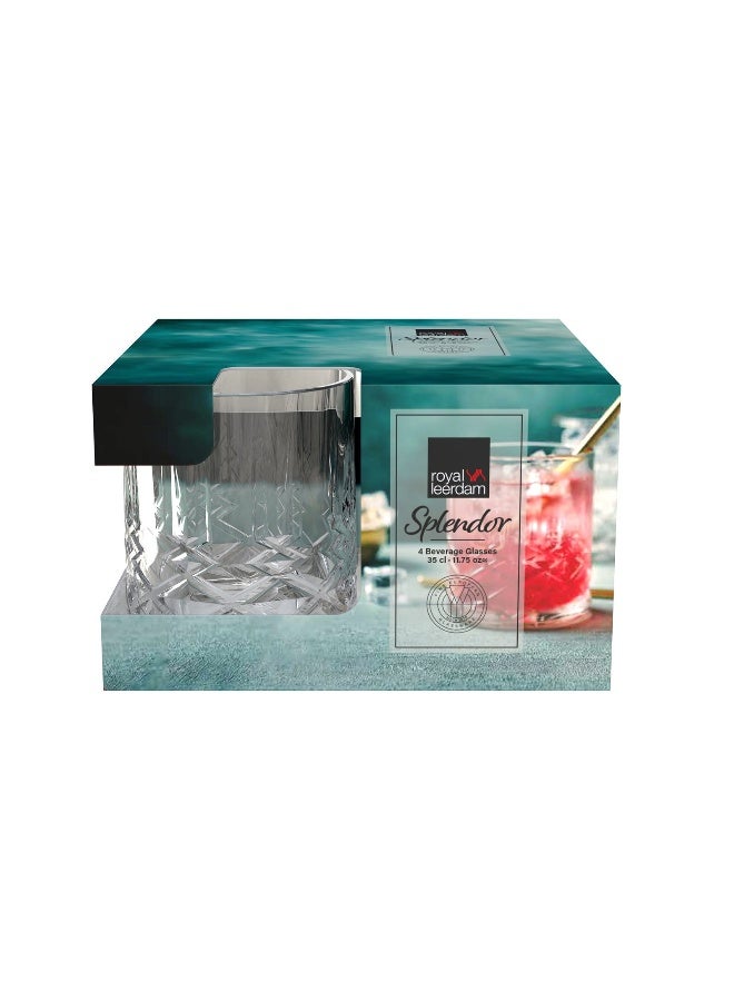 Royal Leerdam 4Pcs Splendor Beverage Glass Set 350 Ml