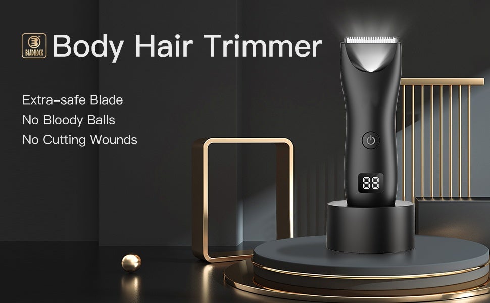 Body Trimmer for Men, Men Grooming for Groin and Body,Electric Ball Trimmer,Body Shaver Groomer Safe Suitable for Sensitive Areas Ball Shaver Rechargeable Waterproof Wet/Dry