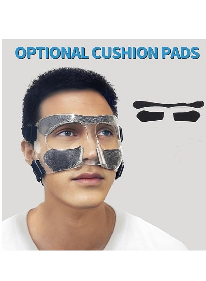 Nose Guard for Broken Nose, Face Shield Masks for Soccer and basketball Sports, Adjustable for Adults and Teenagers, Suitable for Men and Women