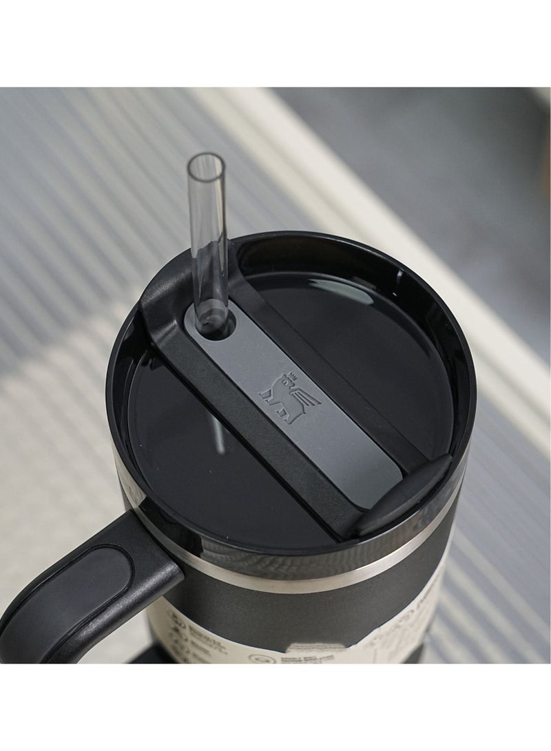 1PC Quencher H2.0 FlowState Stainless Steel Vacuum Insulated Tumbler with Lid and Straw for Water, Iced Tea or Coffee, 40 oz