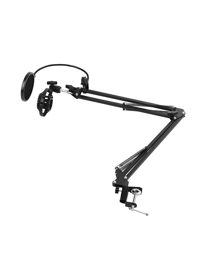 Adjustable Foldable Microphone Stand I-05916 Black