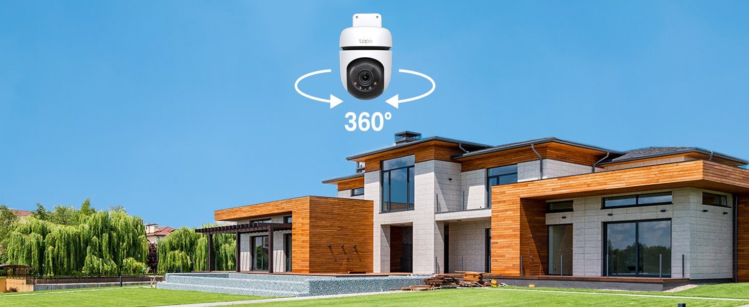 Tapo C510W 2K Outdoor Wired Pan/Tilt Security Wi-Fi Camera, 360° View, Motion Tracking, Works w/Alexa & Google Home, Color Night Vision, Free AI Detection, Cloud & SD Card Storage(up to 512GB)