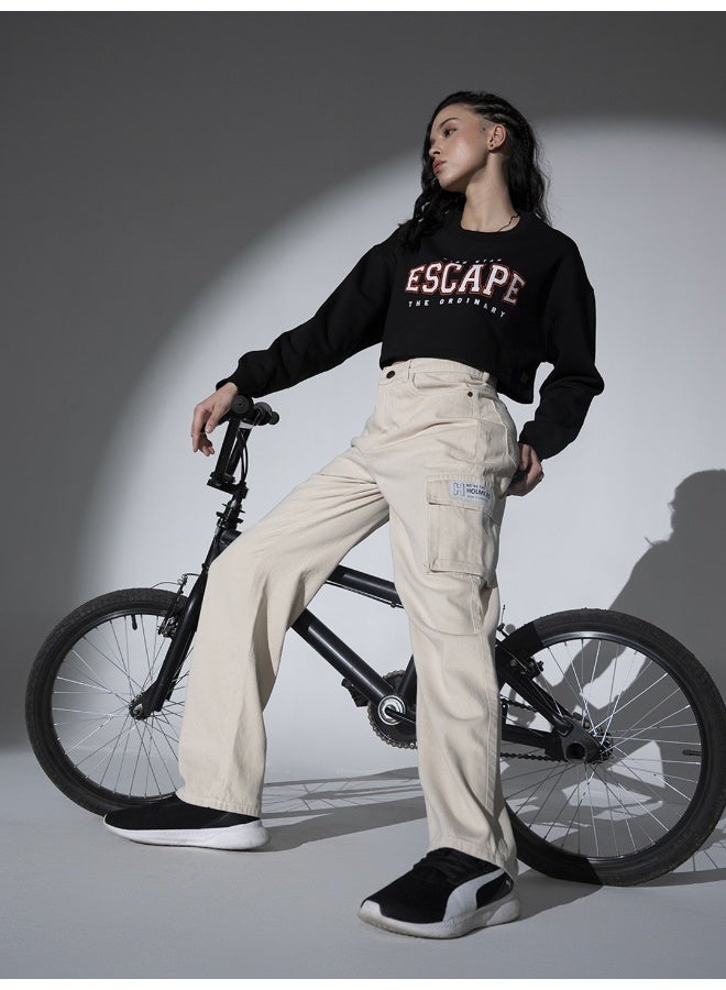 Women Offwhite Jeans - Classic and Versatile Everyday Wear