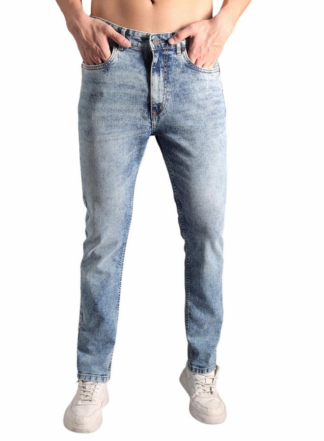 Men’s Straight Tapered Indigo Jeans – Comfortable and Trendy