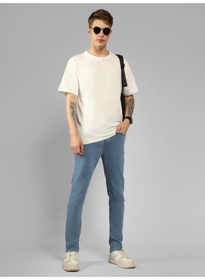 Men’s Relaxed Fit Light Fade Blue Jeans – Comfortable and Trendy