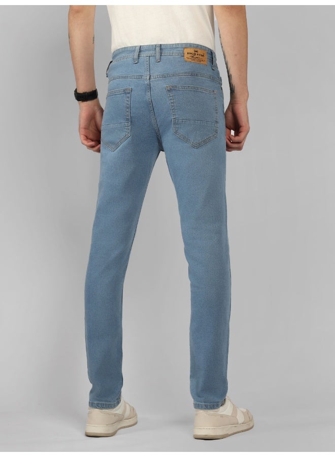 Men’s Relaxed Fit Light Fade Blue Jeans – Comfortable and Trendy