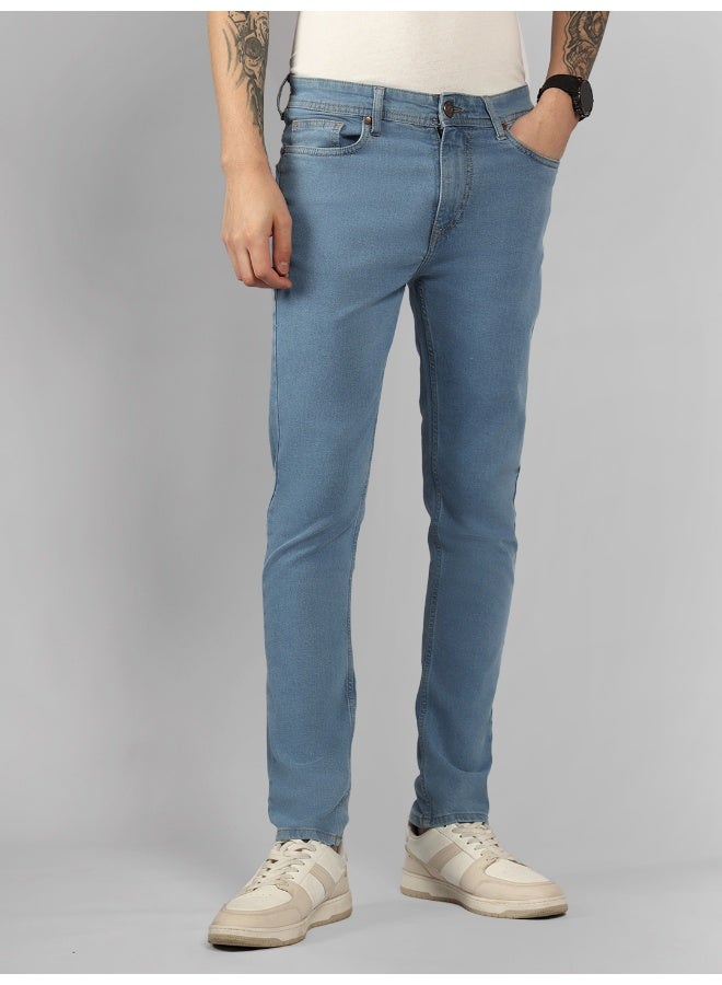 Men’s Relaxed Fit Light Fade Blue Jeans – Comfortable and Trendy