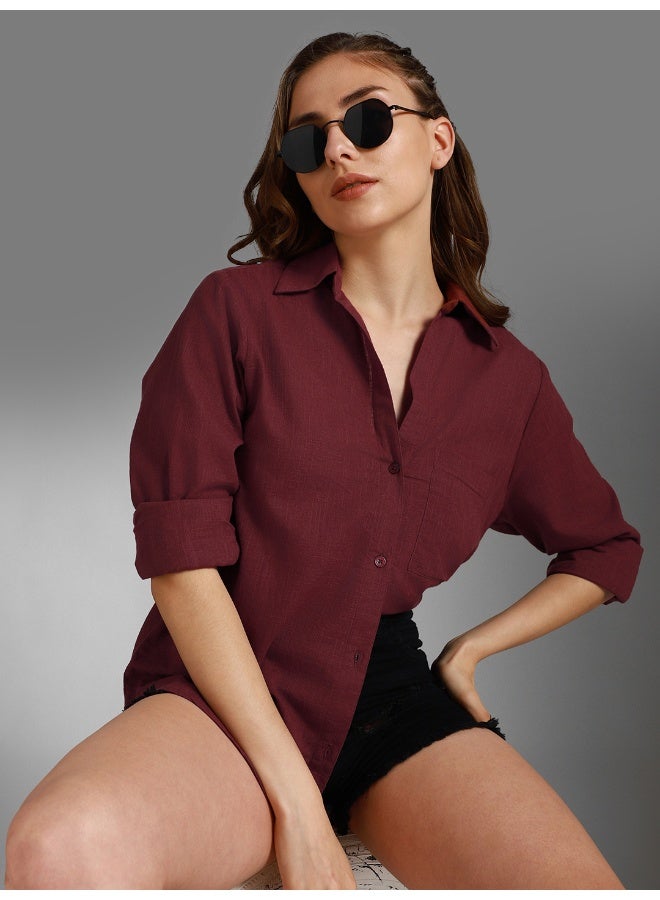 Women’s Wine Shirt – Elegant and Comfortable