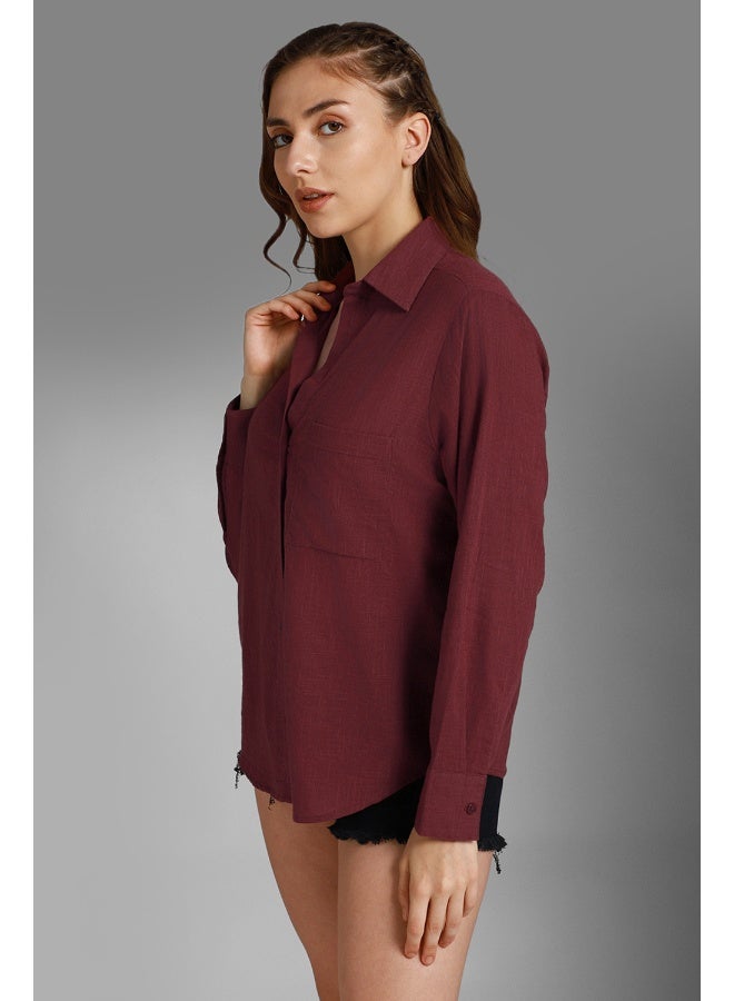 Women’s Wine Shirt – Elegant and Comfortable