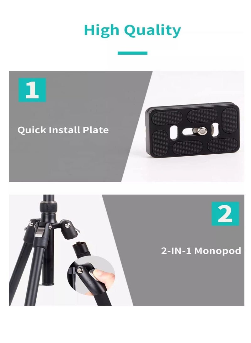 2-IN-1 Monopod tripod 360° Rotation Ball Head with Stable Hook 2-IN-1 Monopod Professional Tripod Stand for Tablet Mobile DSLR camera Action camera(Type 325-NB30)