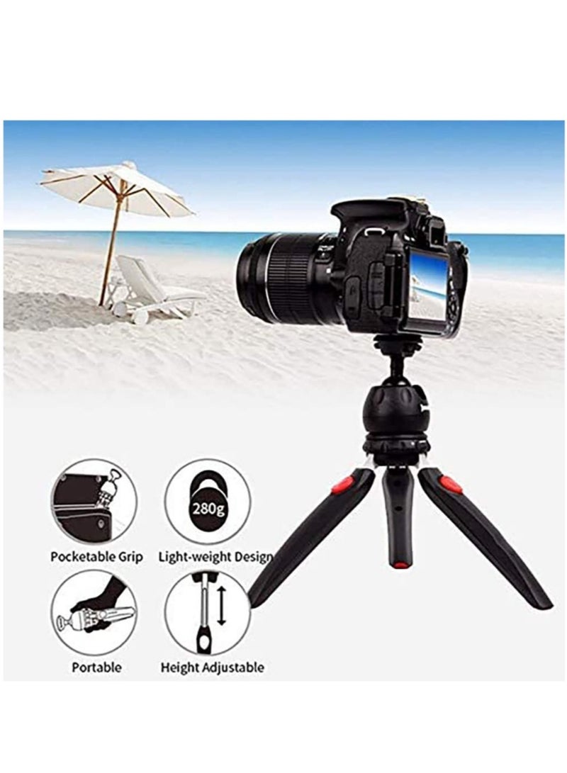Top Mini Portable Fold-able Extendable Tripod Stand for Mobile Phones and DSLR with Universal Mobile Phone Holder Convenient Telescopic Mini Tripod Table(MT-35)