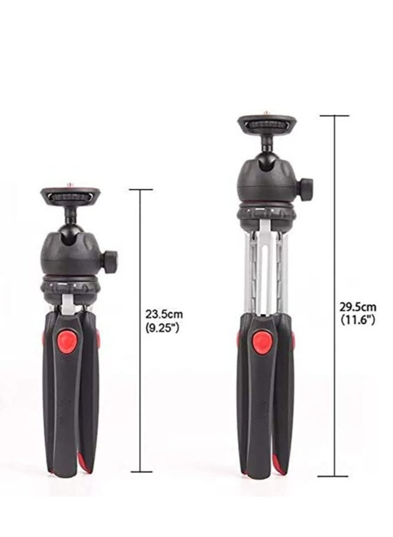 Top Mini Portable Fold-able Extendable Tripod Stand for Mobile Phones and DSLR with Universal Mobile Phone Holder Convenient Telescopic Mini Tripod Table(MT-35)