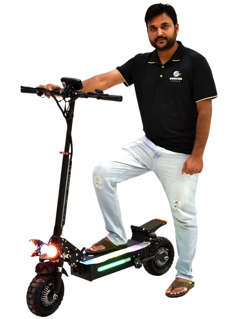 Powerfull scooter with 3300W Double motor power 48V20A battery 75Km/h speed D06max