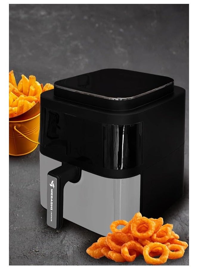 MEBASHI 6L Air Fryer with Touch Screen, Infrared Heating, 12 Pre-Set Programs (ME-AF972)(1400W)