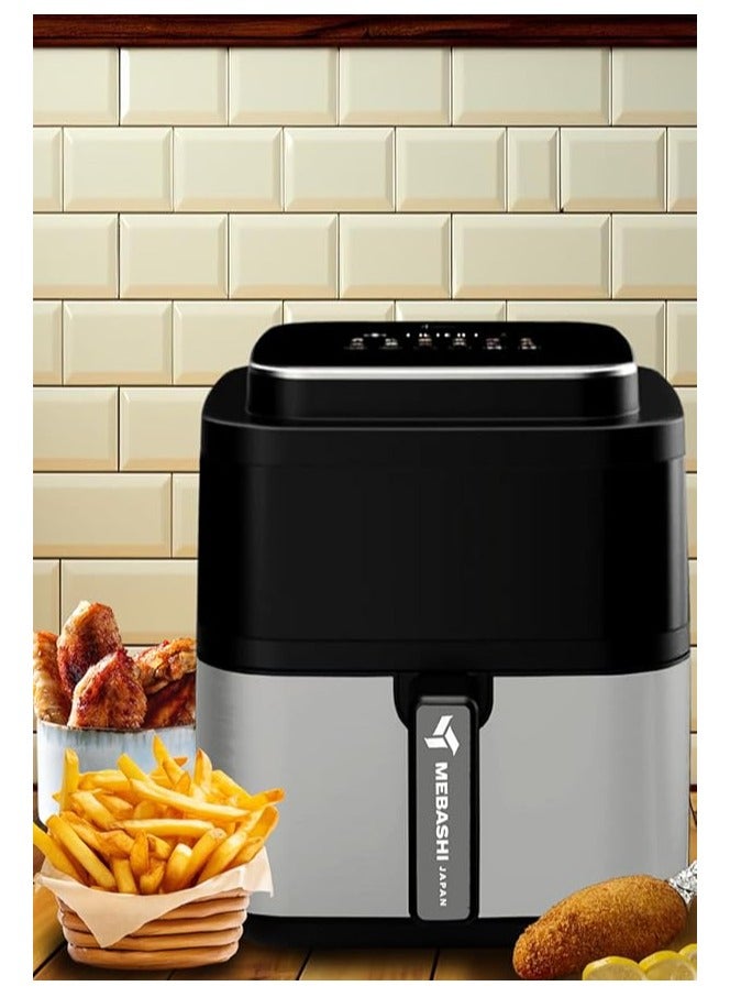 MEBASHI 6L Air Fryer with Touch Screen, Infrared Heating, 12 Pre-Set Programs (ME-AF972)(1400W)