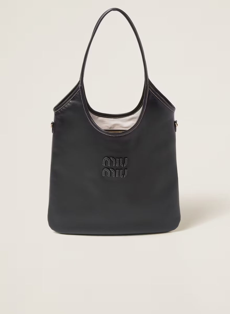 MIU IVY leather tote bag shoulder