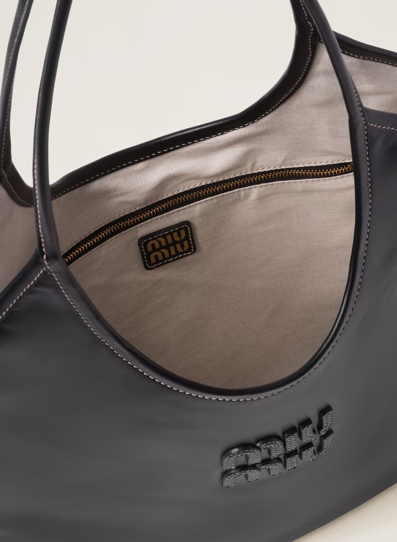 MIU IVY leather tote bag shoulder