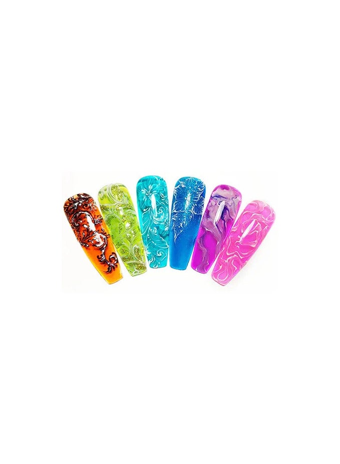 Jelly Gel Polish 15ML Translucent Gel Nail Polish Soak Off UV LED Gel Polish French Nail Gel for DIY Manicure Home Salon Nail Art TGP04