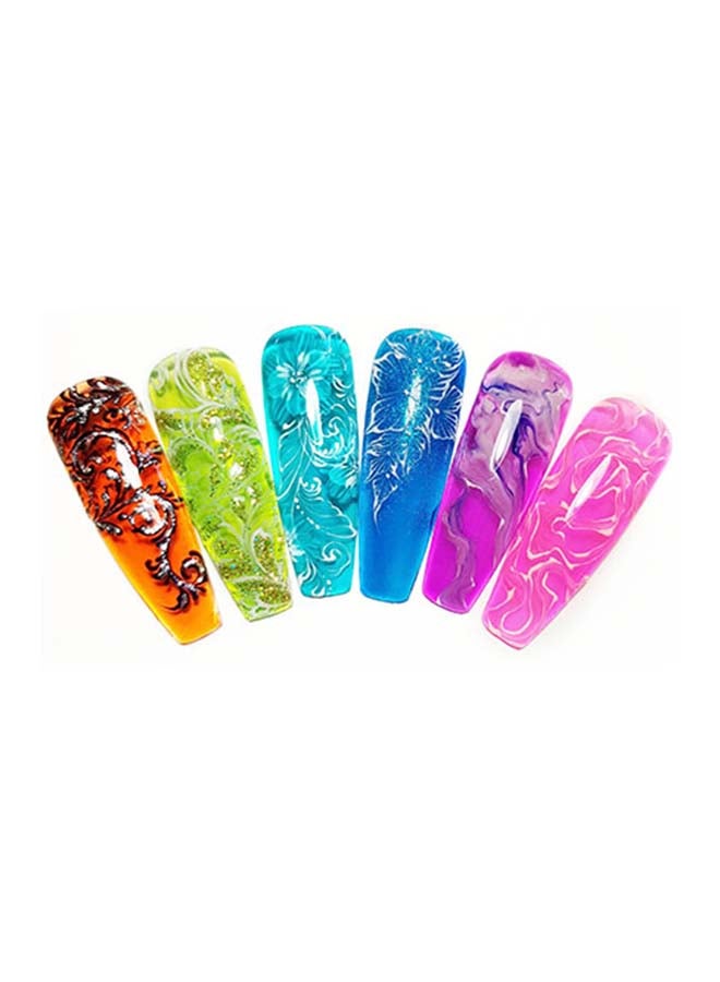 6pcs Jelly Gel Polish 15ml Translucent Gel Nail Polish Soak Off UV LED Gel Polish French Nail Gel for DIY Manicure Home Salon Nail Art PMTD02