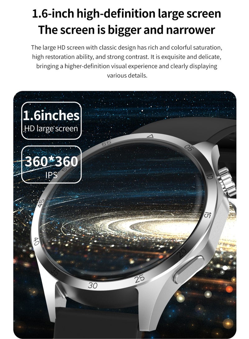 GT4 Pro Smart Watch Men IP68 NFC AMOLED 360*360 HD Screen Heart Rate Bluetooth Call SmartWatch