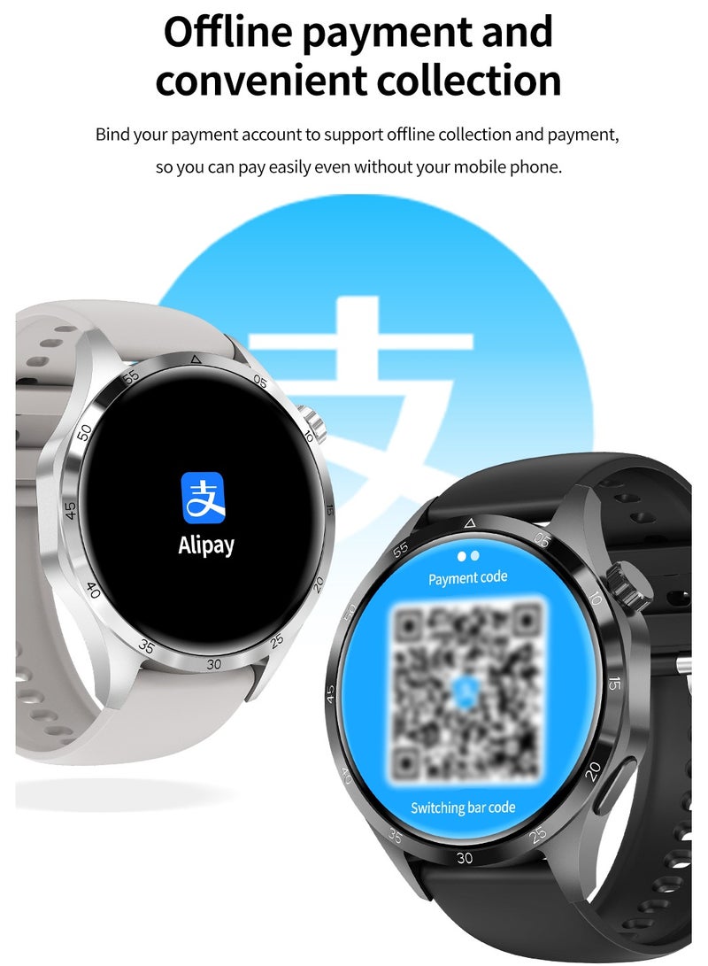 GT4 Pro Smart Watch Men IP68 NFC AMOLED 360*360 HD Screen Heart Rate Bluetooth Call SmartWatch