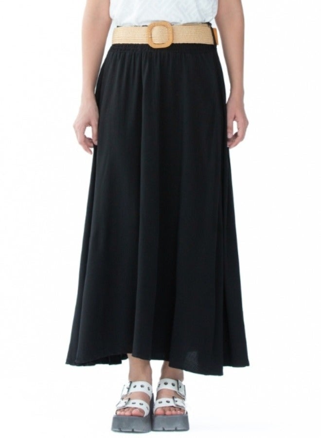 Elegant Black Maxi Skirt