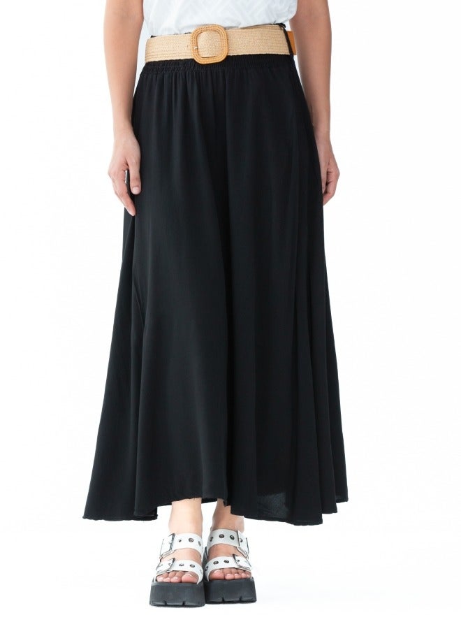 Maxi Skirt with Belt - Comfortable and Versatile