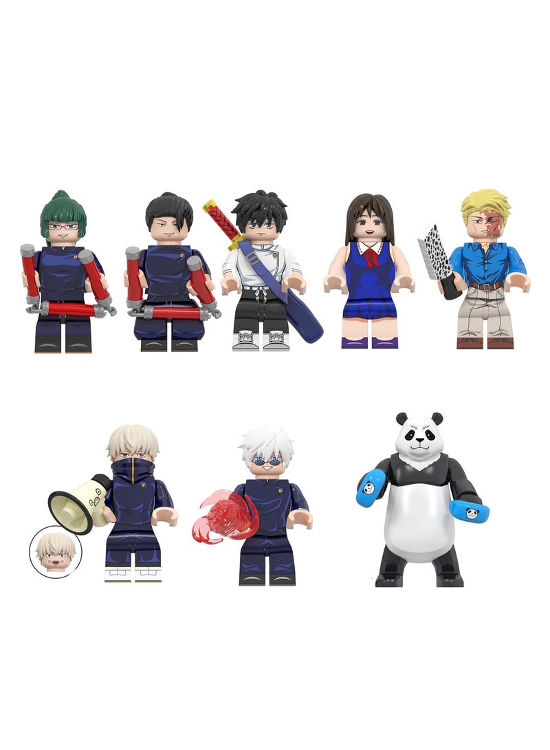 (8 Pieces) Anime Character Minifigure Action FigureToys Desktop Ornaments Birthday Gifts