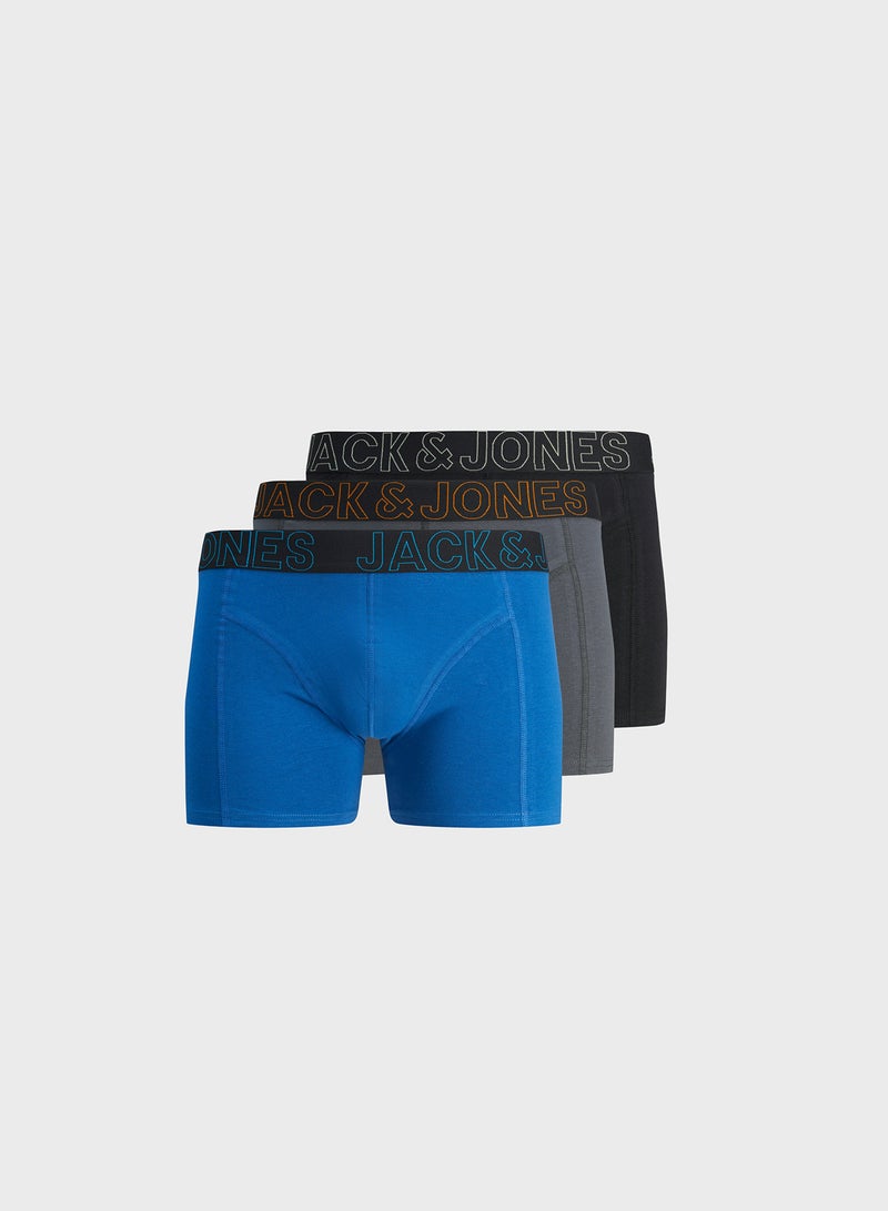 Youth 3 Pack Logo Waist  Boxers