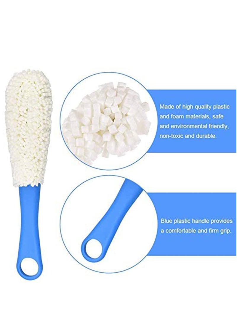 Bottle Cleaning Brush,  Decanter Cleaning Brush Glass Cleaning Brushes Set Flexible Bottle Scourer Bendable Bottle Brush Cleaner