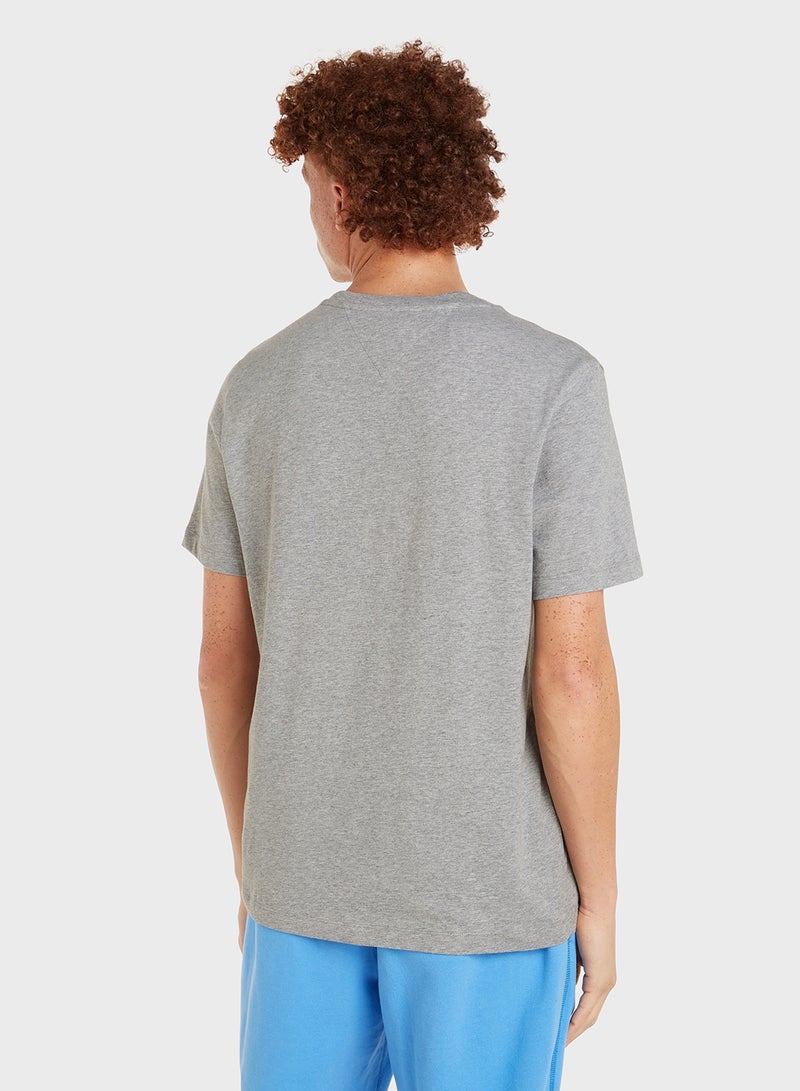 ESSENTIAL REG FIT HEATHER TEE