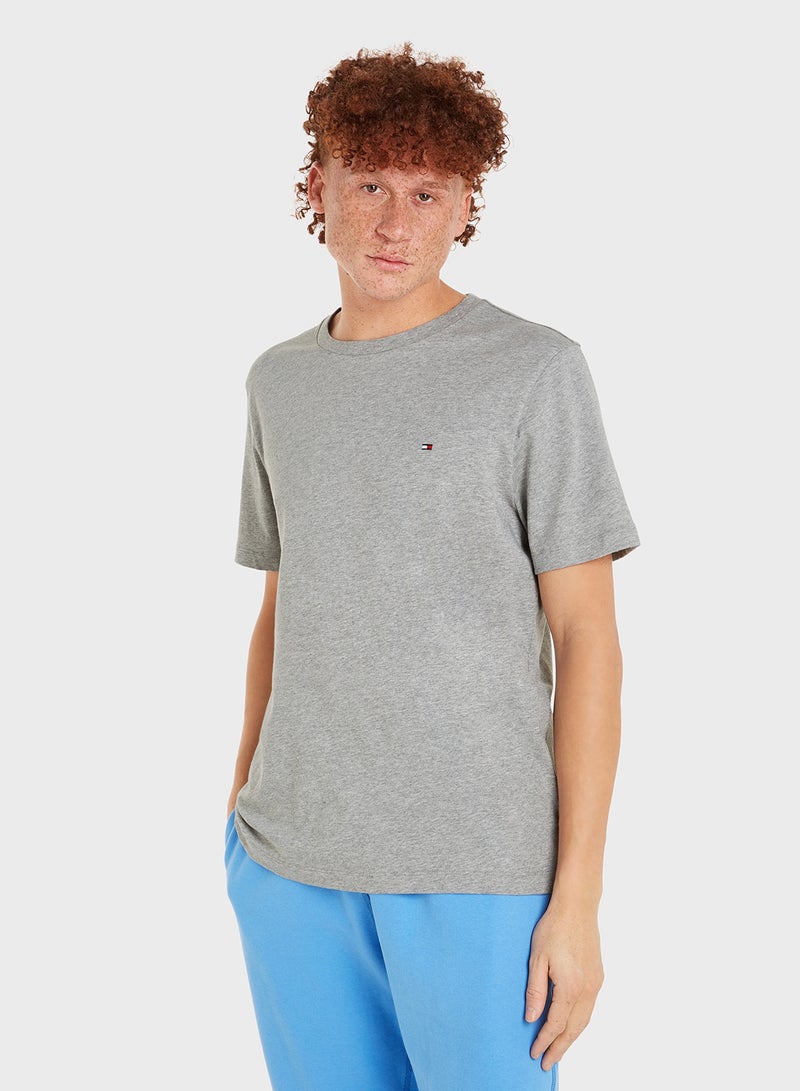 ESSENTIAL REG FIT HEATHER TEE