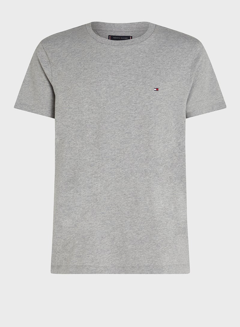 ESSENTIAL REG FIT HEATHER TEE