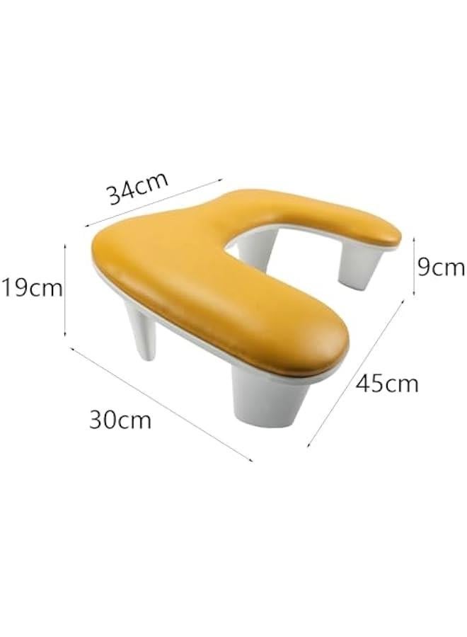 U Shape Arm Rest,Breathable Nail Hand Pillow,Professional Portable Manicure Armrest for Home DIY,Nail,Personal, orange, 45cmx30cmx19cm