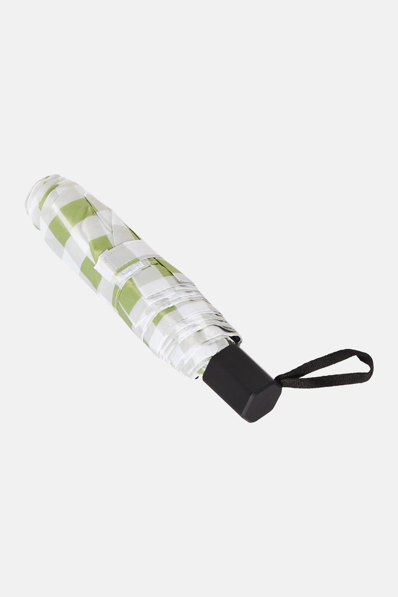 Folded Umbrella, Green/White